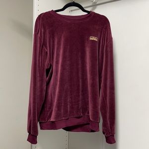 Adidas velour sweater